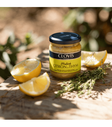 Moutarde Citron Thym 200g - Clovis