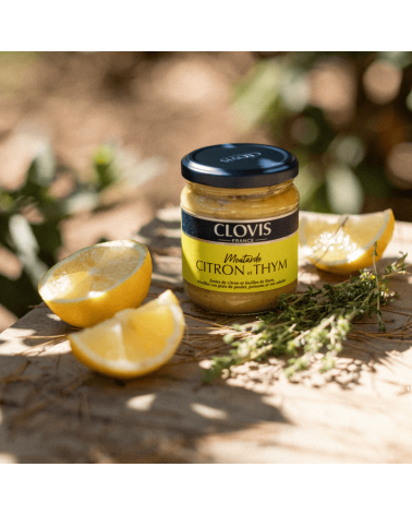 Moutarde Citron Thym 200g - Clovis