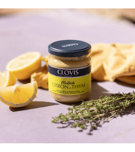 Moutarde Citron Thym 200g - Clovis