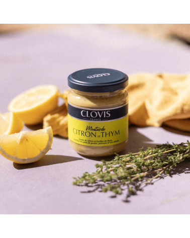Moutarde Citron Thym 200g - Clovis