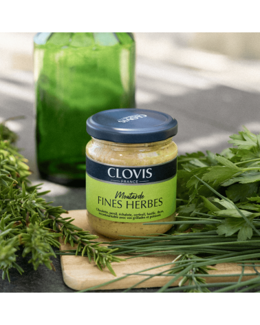 Moutarde aux fines herbes 200g - Clovis France