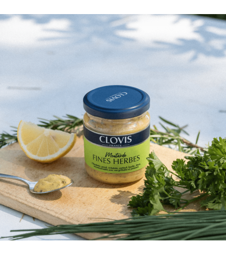 Moutarde aux fines herbes 200g - Clovis France