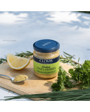 Moutarde aux fines herbes 200g - Clovis France