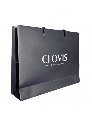 Grand sac Clovis - Poignées en cordes en coton noir - Clovis France
