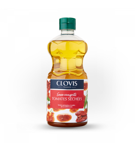 Vinaigrette Tomates séchées, marque Clovis, format 55cl, sur fond blanc