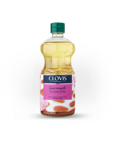 Vinaigrette Echalote, marque Clovis, format 55cl, sur fond blanc