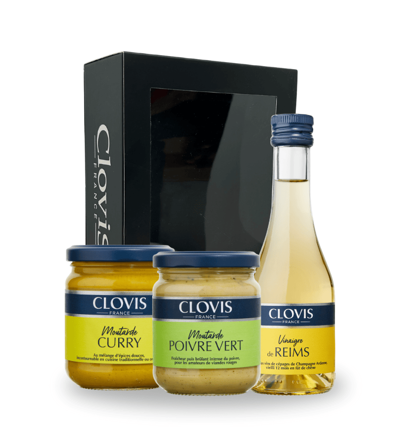 Coffret "Saveurs" par Clovis : Vinaigre & Moutarde