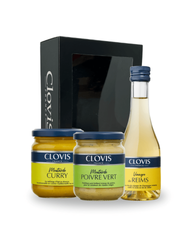 Coffret "Saveurs" par Clovis : Vinaigre & Moutarde