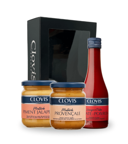 Coffret "Saveurs du Sud" : Vinaigre & moutardes - Clovis