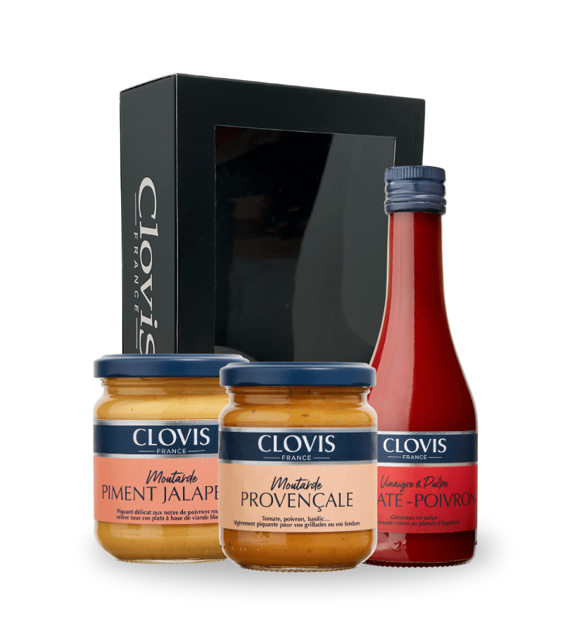 Coffret "Saveurs du Sud" : Vinaigre & moutardes - Clovis
