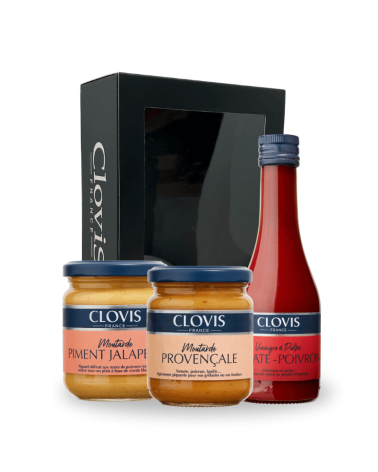 Coffret "Saveurs du Sud" : Vinaigre & moutardes - Clovis