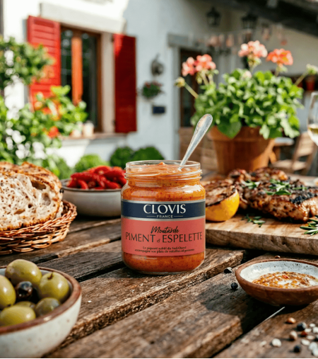 Moutarde Piment d'Espelette - Format 200g - Clovis France