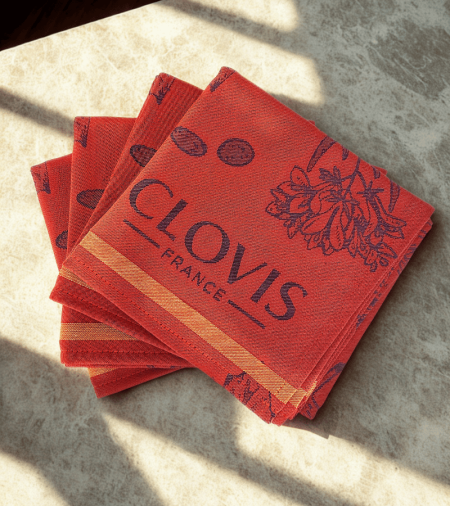 Torchon Armagnac 100% coton - Tissage maison Moutet - Clovis France