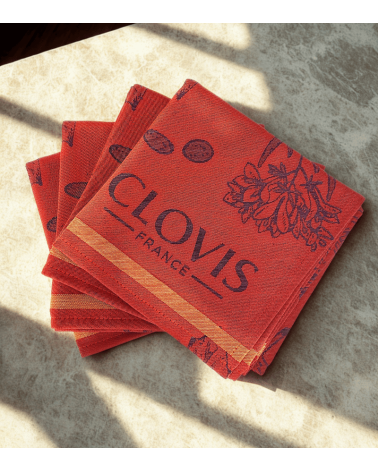 Torchon Armagnac 100% coton - Tissage maison Moutet - Clovis France