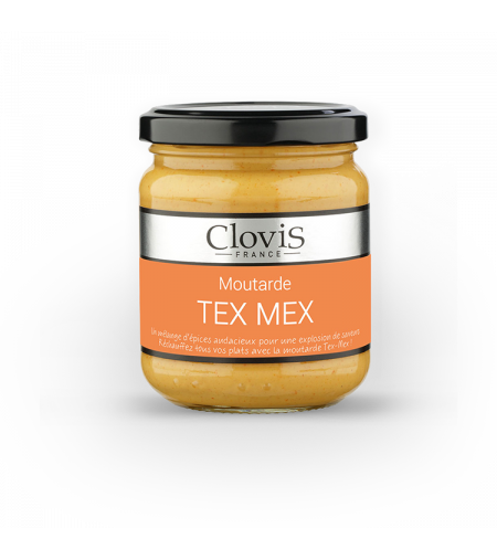 Pot de moutarde tex mex 200g de la marque Clovis