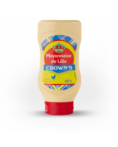 Tube de mayonnaise de Lille en squeeze. Marque Crowns.