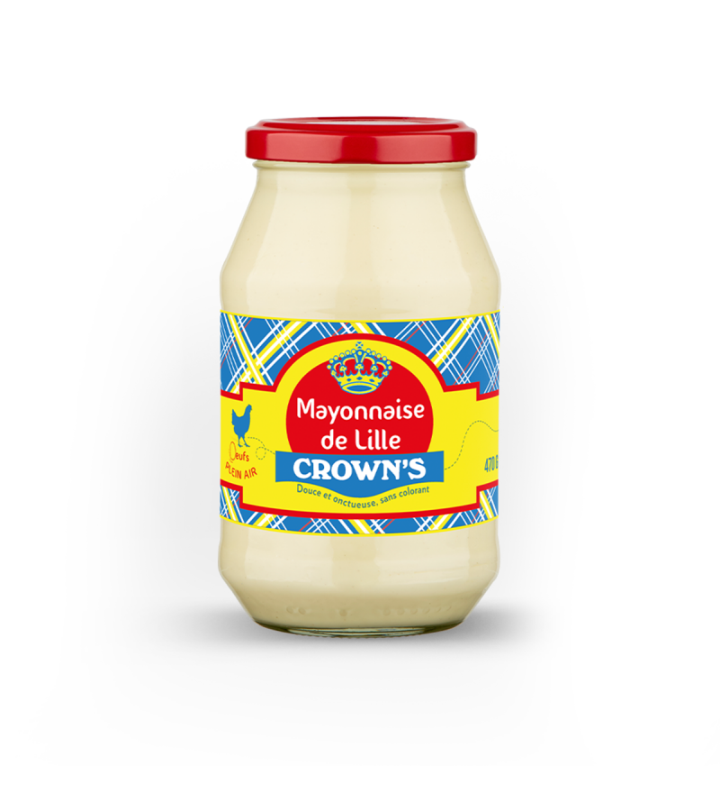 Mayonnaise de Lille dans un pot en verre de marque Crowns